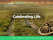 Tablet Screenshot of grantmortuary.com